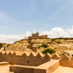 Old castle on the Hill in Salalah